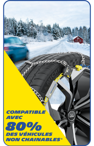 Chaînes à neige Michelin EXTREM GRIP AUTOMATIQUE n°110 Taille:235